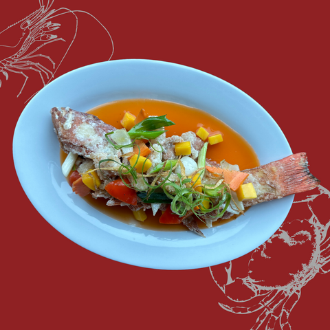 Deep Fried with Mango Sweet and Sour Sauce